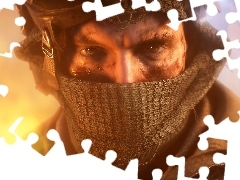 Gra, Żołnierz, Twarz, Battlefield V