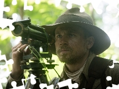The Lost City of Z, Aktor, Luneta, Charlie Hunnam, Kapelusz, Zaginione miasto Z, Film, Dżungla