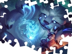 Chłopiec, League of Legends, Yeti, Postacie, Gra, Nunu, Wil