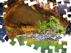 Kanion Zion Narrows, Skały, Stany Zjednoczone, Kamienie, St