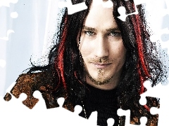 broda, czerwone włosy , Nightwish, twarz