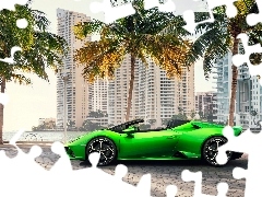 Palmy, Zielone, Lamborghini Huracan