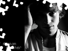 twarz, ręka, Ashton Kutcher