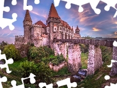 Rzeka Cerna, Wyżyna Transylwańska, Hunedoara, Drzewa, Zame