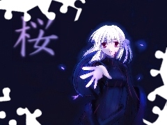 Fate Stay Night, dziewczyna, napis