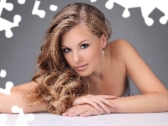 Blondynka, Makijaż, Długowłosa