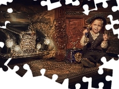 Telefon, Chłopczyk, Samochód, Czapka, Dziecko, Rozmowa, Ł