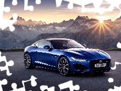 Promienie słońca, Jaguar F-Type, Góry