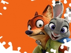Film animowany, Króliczka Judy Hopps, Lis Nick Bajer, Zwierzogród