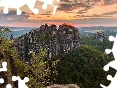 Skały, Formacja, Niemcy, Schrammsteine, Park Narodowy Saski