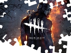 Maska, Ogień, Dead by Daylight, Mężczyzna, Gra