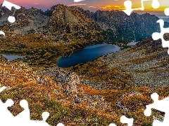 Dolina Pięciu Stawów, Jeziora, Polska, Jesień, Skały, Ta