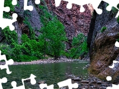 Park Narodowy Zion, Kanion Zion Narrows, Virgin River, Skał
