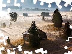 Płaskowyż Seiser Alm, Włochy, Dolina Val Gardena, Góry, 