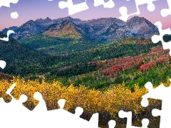 Wasatch Range, Góry, Góra, Mount Timpanogos, Stan Utah, St