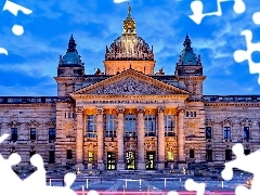 Budynek, Federalny Sąd Administracyjny, Saksonia, Lipsk, Ni