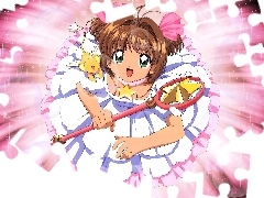 kij, dziewczyna, Cardcaptor Sakura, sukienka