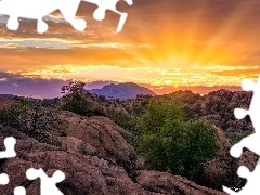 Granitowe, Skały, Stany Zjednoczone, Granite Dells, Arizona