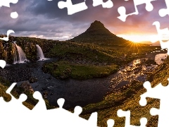 Wodospad Kirkjufellsfoss, Góra Kirkjufell, Półwysep Snaef