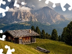 Dolomity, Góry, Dolina, Val Gardena, Gmina Santa Cristina G