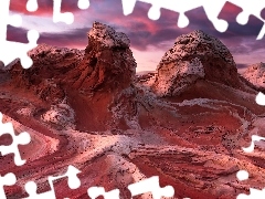 White Pocket, Czerwone, Arizona, Skały, Góry, Vermilion Cl