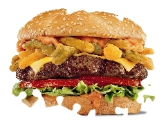 Sałata, Chickenburger, Mięso