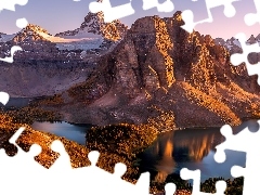 Kolumbia Brytyjska, Kanada, Góra, Mount Assiniboine, Jezior