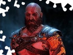 Postać, Gra, Naramienniki, Broda, Kratos, God of War