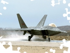 Odrzutowiec, Lockheed F-22 Raptor, Lądujący
