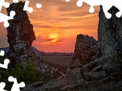 Teufelsmauer, Skały, Saksonia-Anhalt, Formacja skalna, Wsch