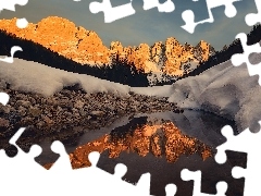 Val Venegia, Drzewa, Włochy, Kamienie, Odbicie, Pale di San