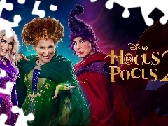 Aktorki, Sarah Jessica Parker, Plakat, Bette Midler, Czarownice, Hocus Pocus 2, Film, Kathy Najimy