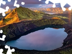 Islandia, GĂłry, Jezioro Blahylur