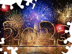 Powitanie, 2023, Sztuczne, Ognie, Fajerwerki, Nowy Rok