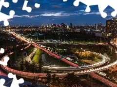 Drogi, Domy, Bangkok, SkrzyĹźowanie, Tajlandia