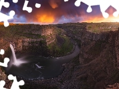 Palouse River, Stan Waszyngton, Wodospad, ZachĂłd sĹoĹ