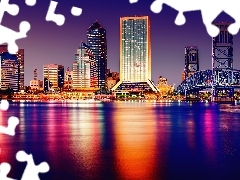 Tampa, Stan Floryda, Most, Miasto, Stany Zjednoczone, Rzeka Hillsboroug, Domy