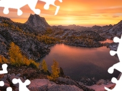 Mount Shasta, Jezioro, Stany Zjednoczone, Heart Lake, Kalifo