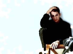 czarny golf, spodnie, Hayden Christensen