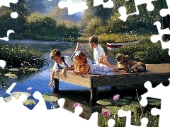 Staw, Obraz, Dzieci