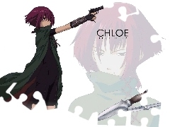 chloe, sztylet, Noir