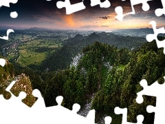 Pieniny, Góry, Szczyt, Trzy Korony, Chmury, Polska, Lasy, D