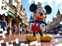 Grafika, Disneyland, Miki, Ulica, Myszka