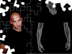czarny strój, Vin Diesel