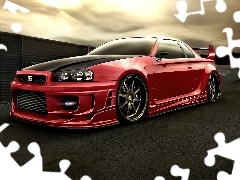 Optyczny, Tuning, Nissan, GTR