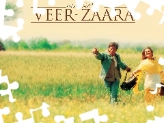 para, kwiaty, Veer Zaara, łąka