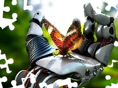 Robota, Motyl, Dłoń