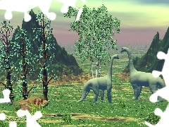 3D, Dinozaury