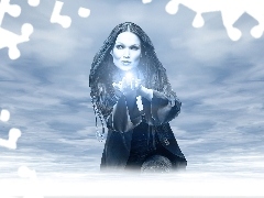 światełko, kobieta, Nightwish
