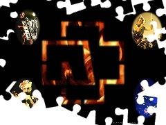 gitara, perkusja , Rammstein, akordeon